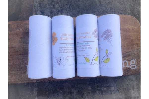 Talc free body powder