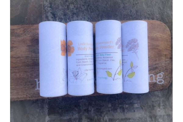 Talc free body powder