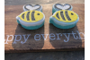 2 Pack ,Bee Bath Bombs, Hand painted