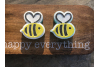 2 Pack ,Bee Bath Bombs, Hand painted