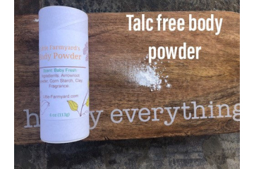 Talc free body powder